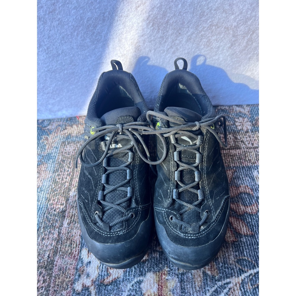 Salewa Mountain Trainer GTX Black Hiking Shoes Mens 9 Vibram Gore-Tex 63467/0971